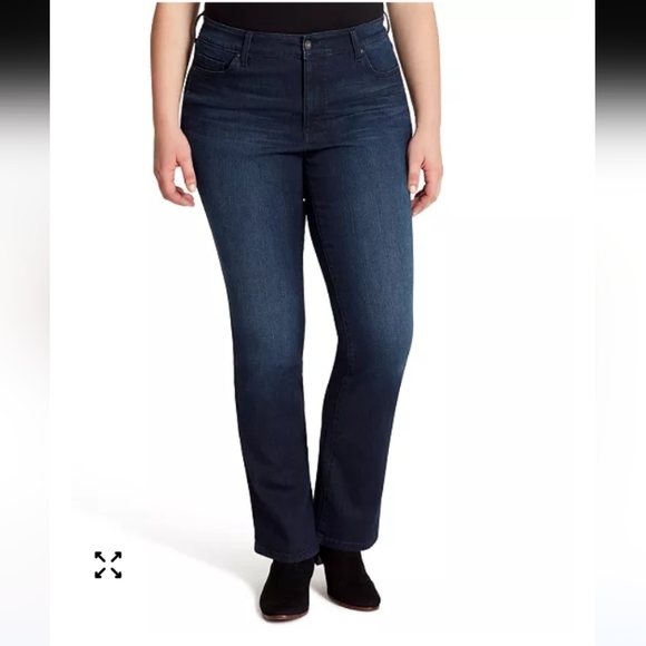 Jessica Simpson Trendy Plus Size Bootcut Jeans - Deep Blue Size 30 - Picture 1 of 7